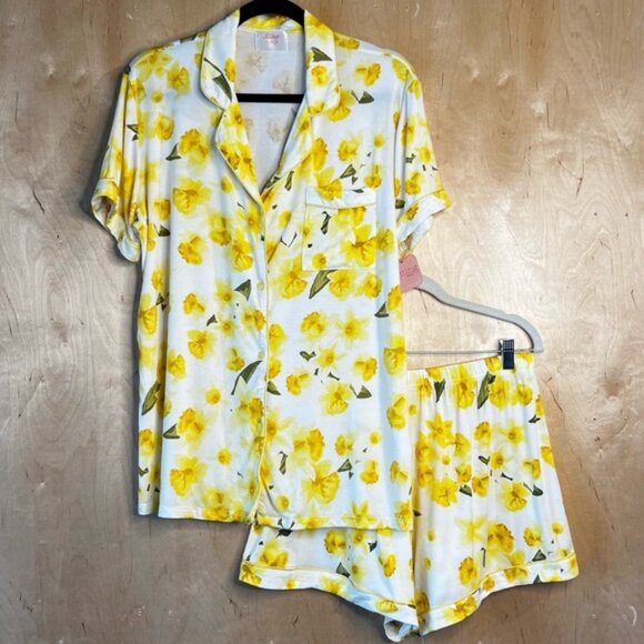 NWOT In My Sundays Lemon 🍋 Pajama Set Size Large - Picture 1 of 8